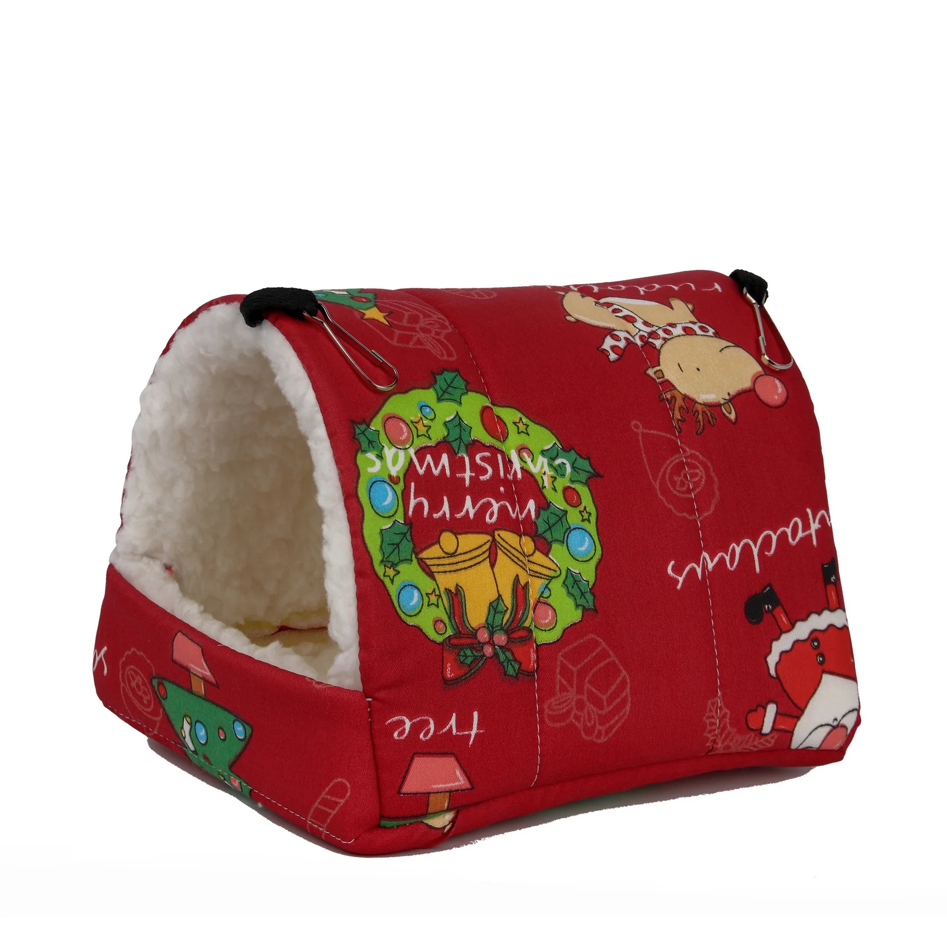 Hamster House Warm Soft Beds and Houses Rodent Cage Printed Hammock for Rats Cotton Guinea Pig Accessories Small Animals 햄스터