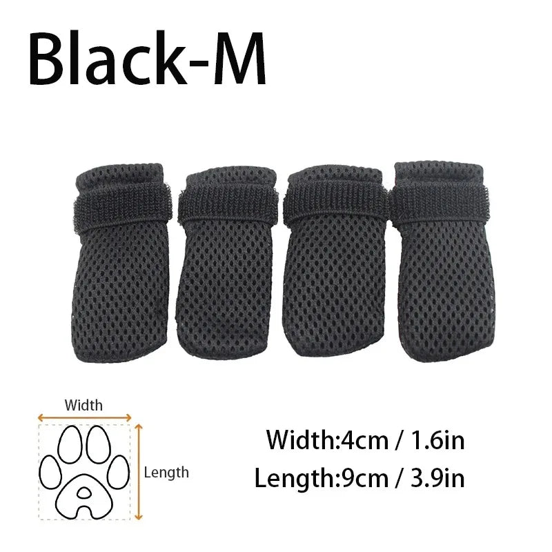 4 Pcs Cat Socks Anti-Scratch Anti Skid Protective Cats Shoes Elastic Soft Fabric Non-Slip Kitten Foot Cover Pet Supplies
