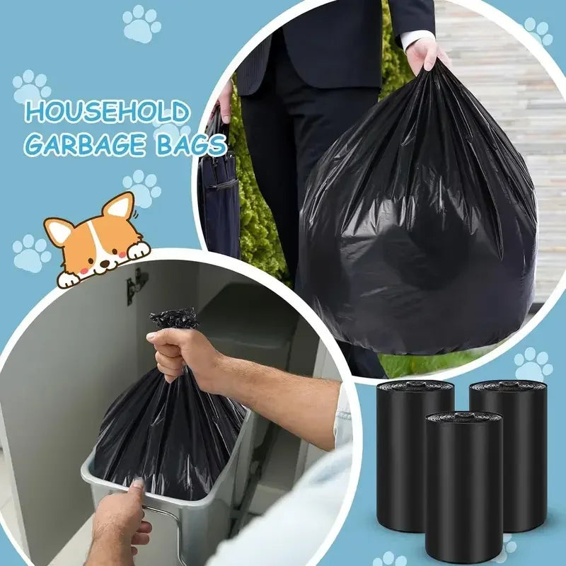 15/600pcs Dog Poop Bags Disposable Pet Waste Bags Dog Waste Bags Design Pet Poop Clean Pick Up Bone Bag Dispenser Tools