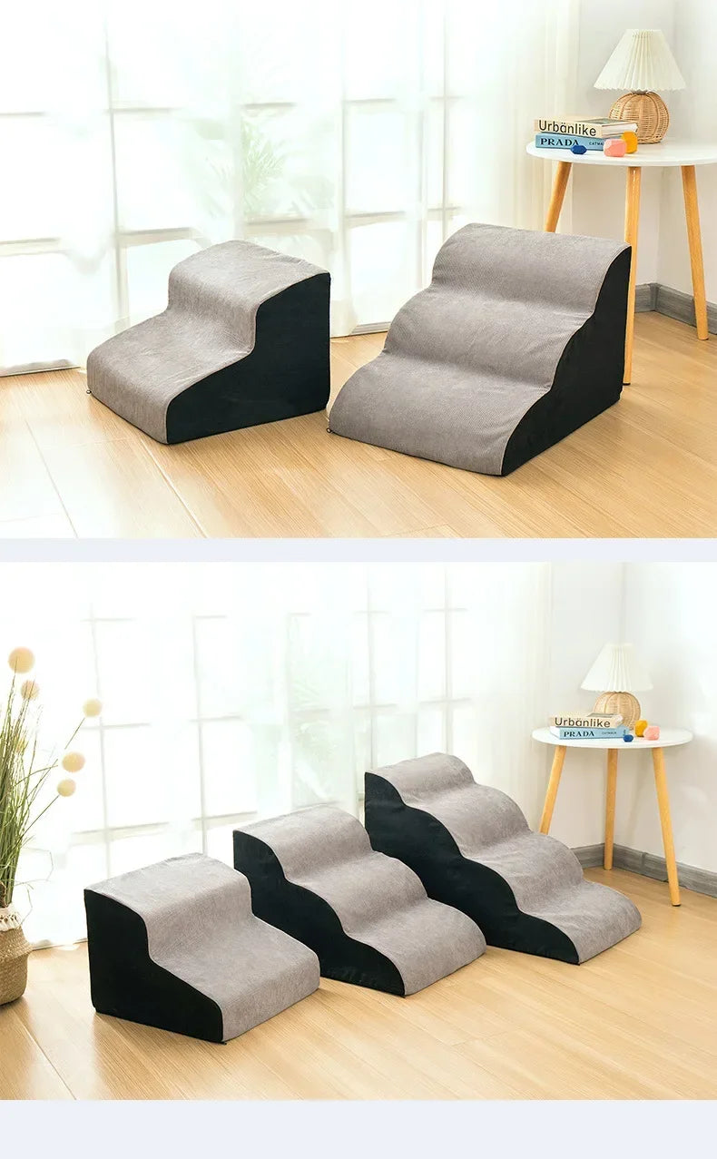Dog Stairs Wave Pet Stairs Dog Climbing Ramp Household Pet Multi Step Climbing Stairs