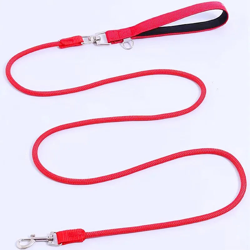 Dog Leash Colorful Long Dogs Leash 2M Pet Chain Nylon Leashes for Dog Walking Comfortabe Handle Dogs Leashes 160cm Pet Supplies