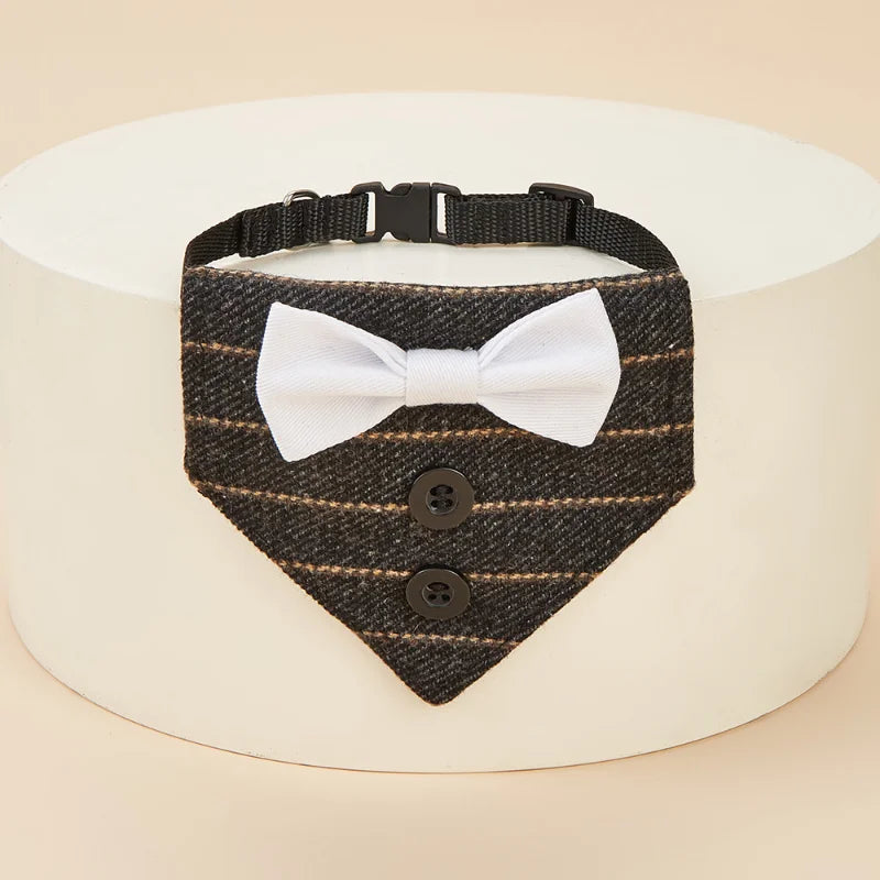 Halloween Christmas Cat Handsome Bow Tie Triangle Scarf Collar Fashion Suit Pet Triangle Scarf