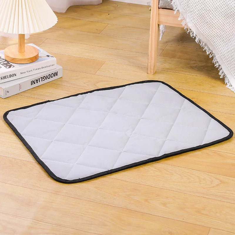 Summer Mat Pet Cooling Ice Blanket Mat Moisture Proof Dog Floor Sofa Cushion Skin Friendly Cat Sleep Breathable Pet Bed Covers