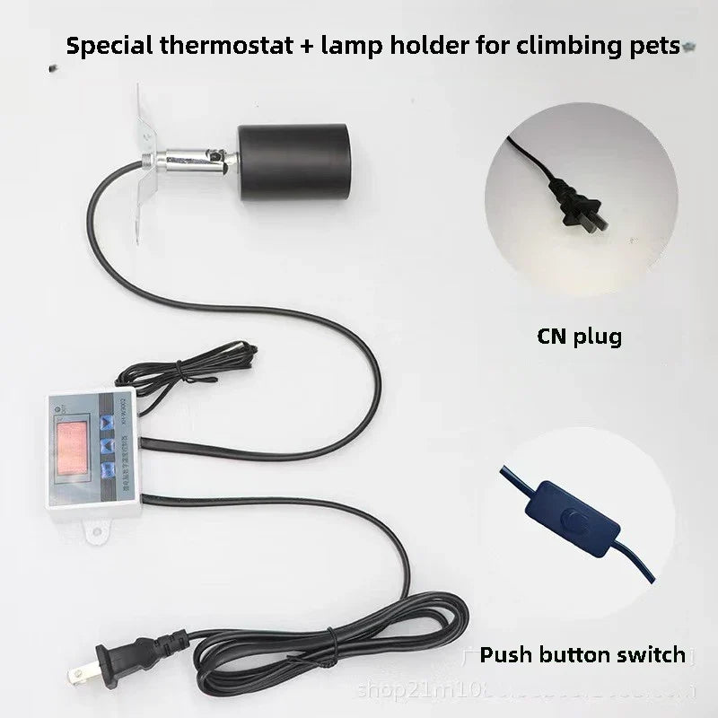 Pet Reptile Thermostat High-precision Temperature Switch Microcomputer Digital Display Hatching Controller 0.1 Degrees