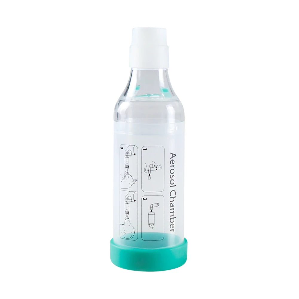 Cat Aerosol Chamber Pet Dog Portable Inhaler Spacer With Breathing Indicator Silicone Mask For Veterinary Equipment Vet Clinic