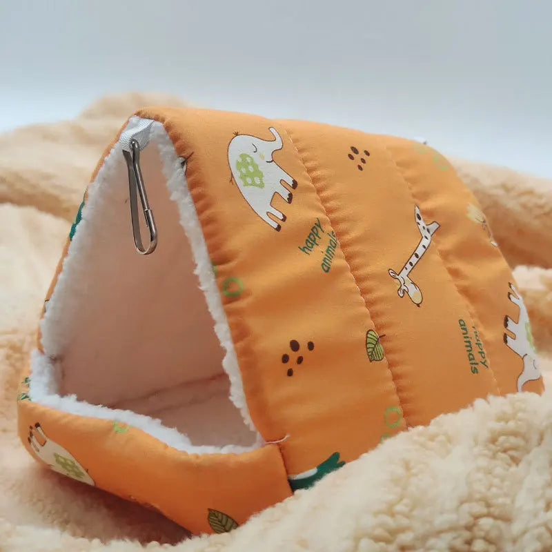 Comfortable Hamster House Warm Mat Small Animal Sleeping Bed Soft Guinea Pig Nest Mini Cage for Rabbit Squirrel Mat Guinea Pig
