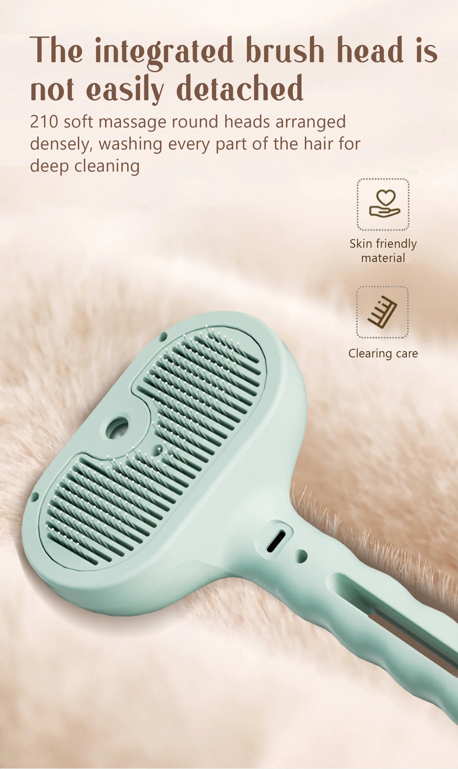 Pet Spray Hair Comb, Pet Hair Remover Cleaning Brush, Cats Grooming Dog Accessories Tools, Dematting Water Mist Humidifier Comb