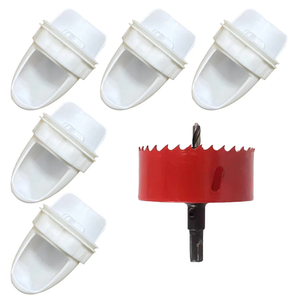 Chicken Feeder Poultry Feeding Supplies DIY Rain Proof Poultry Feeder Port Gravity Feed Kit For Buckets Barrels Bins Troughs