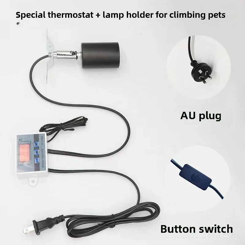 Pet Reptile Thermostat High-precision Temperature Switch Microcomputer Digital Display Hatching Controller 0.1 Degrees