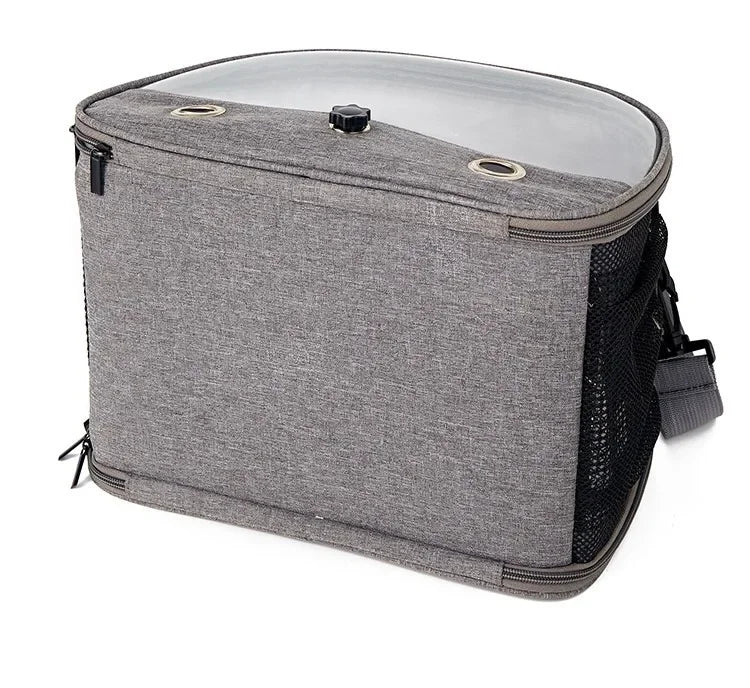 Bird Travel Carrier Portable Transport Bird Cage With Stainless Steel Tray Small Pet Multi-functional Parrot Bird Bag Outdoor