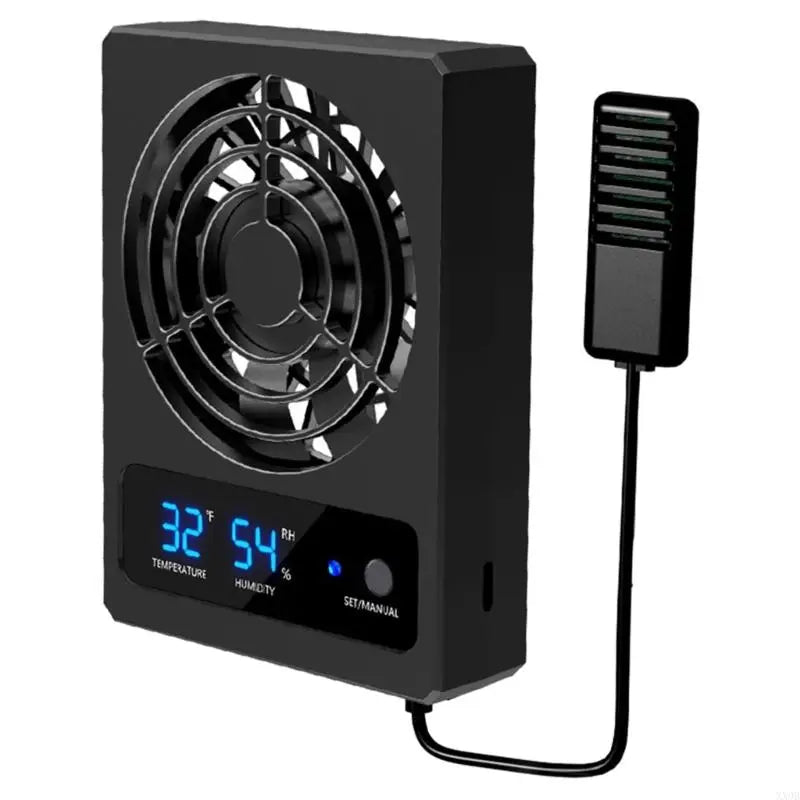 XX9B Terrariums Ventilator Cooling Fan Reptiles Tanks Hangable Air Coolers Automatic Terrariums Chiller Temperature Control Fan