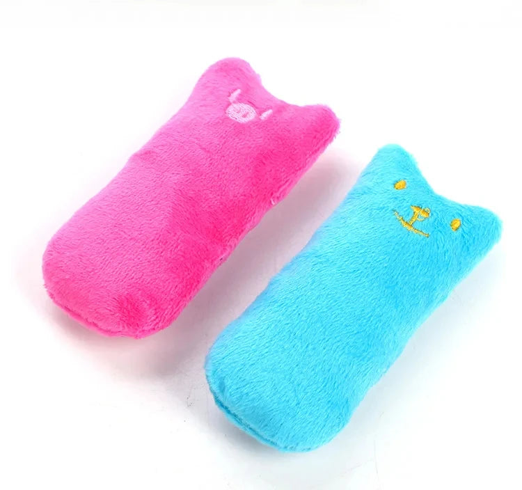 Teeth Grinding Catnip Toys Funny Interactive Plush Cat Toy Pet Kitten Chewing Vocal Toy Claws Thumb Bite Cat mint For Cats