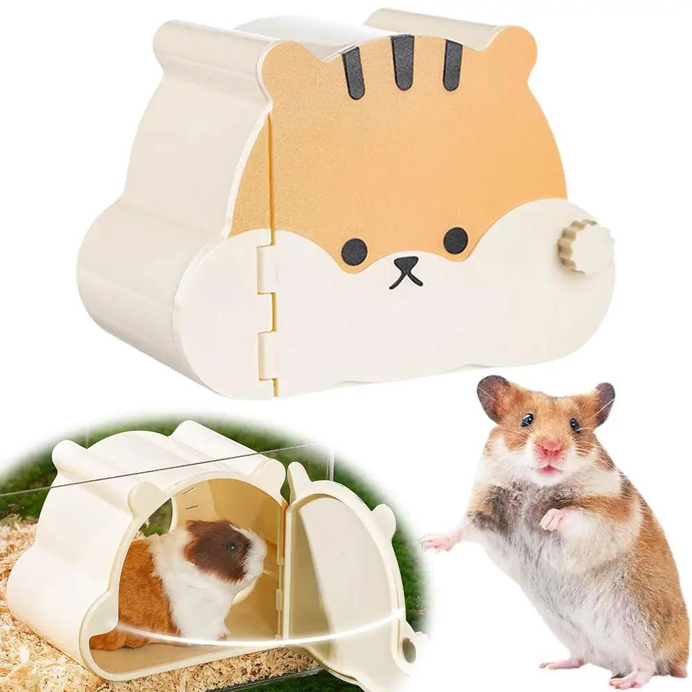 Cartoon Small Pet Cage For Small Pet Hedgehog Hamster Hideout House Cute Hamster Hide Cave Hamster Cage Accessories N3s8
