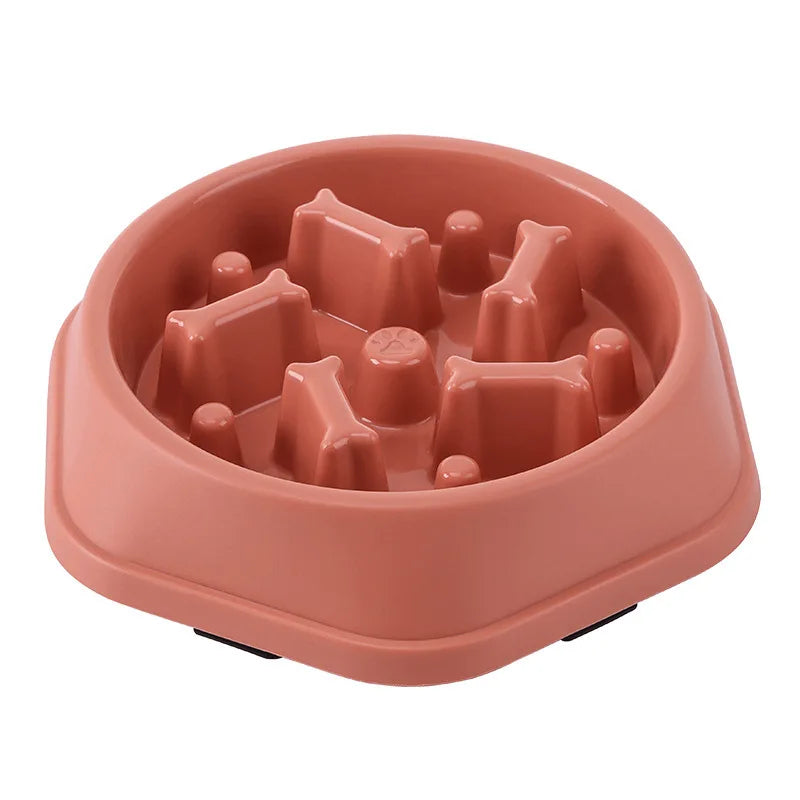 Dog Slow Feeder Bowl Anti-glutton Food Bowl for Dogs Slow Eating Dog Feeders Healthy Diet Pet Feeding Watering Supplies