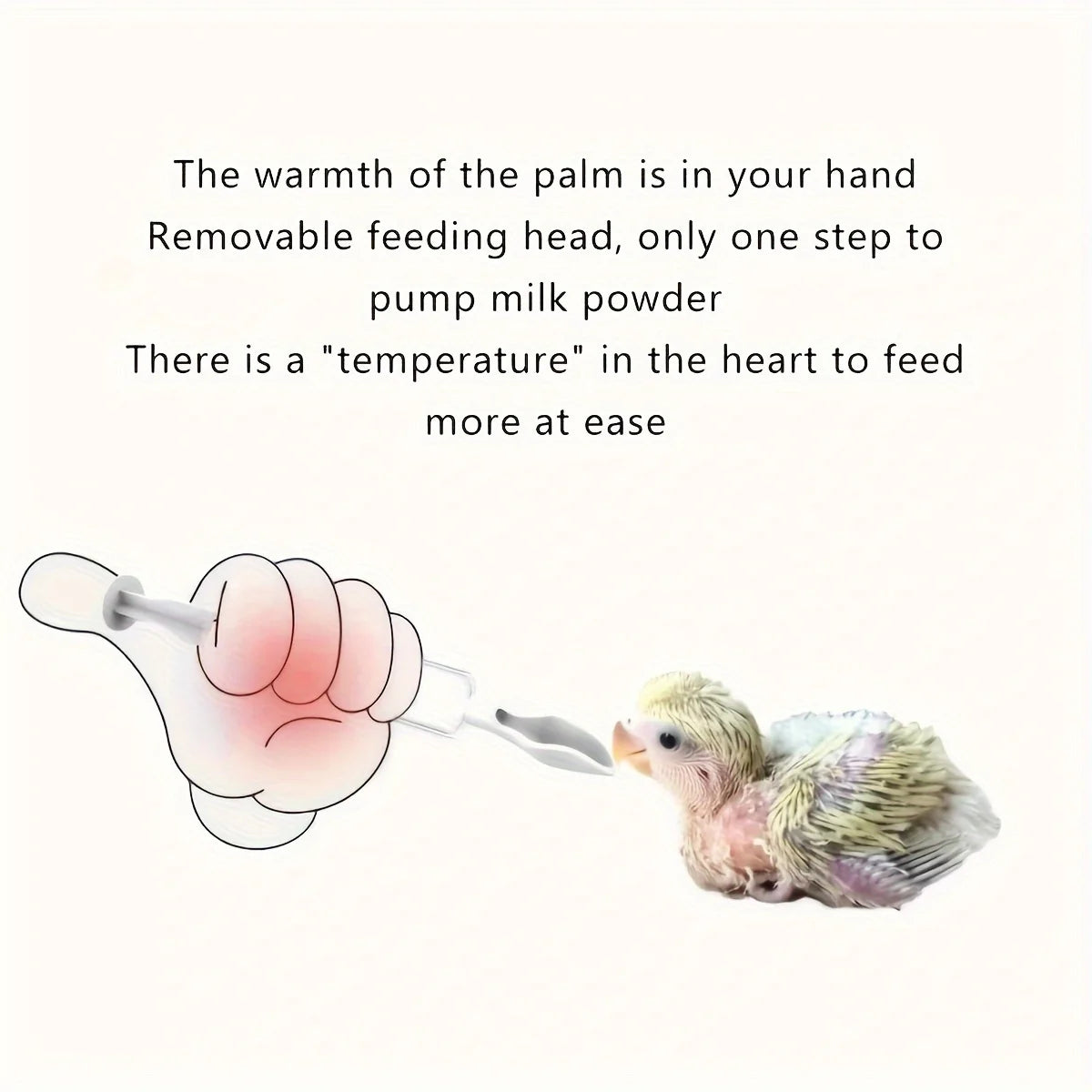 4pcs-Bird feeding syringe, for young birds, bird feeding aid tool, artificial bird feeder