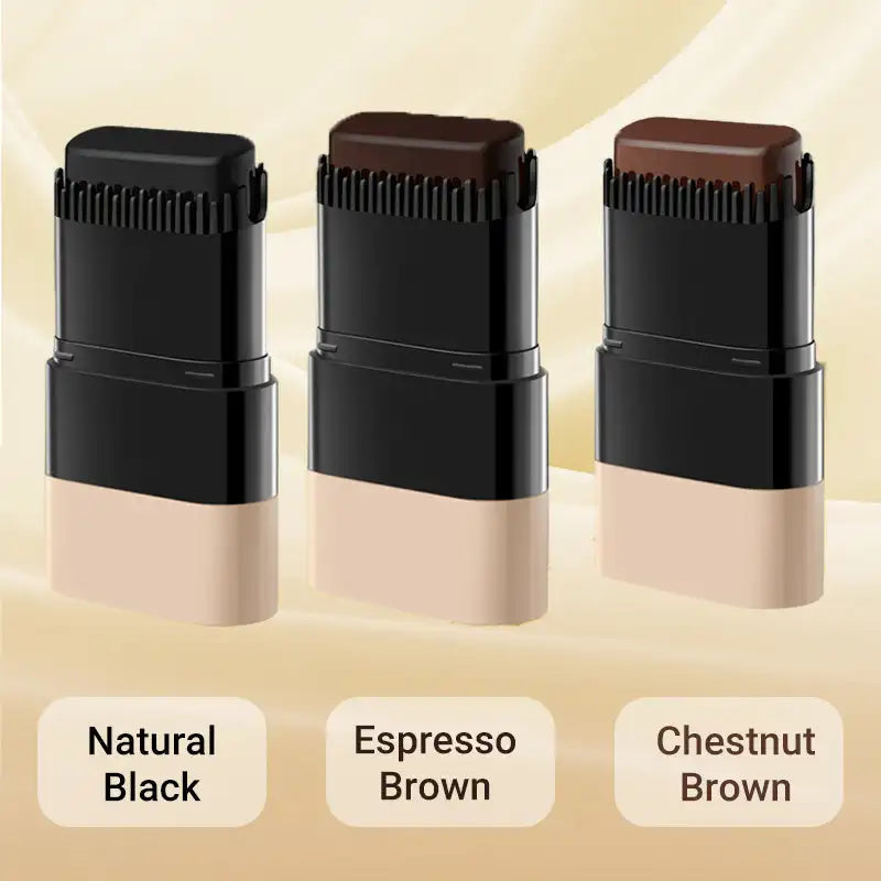 Instant Hair Color Stick with Built-In Comb Long Lasting Temporary Hair Coloring Covered White Hairs Hairline water Washable