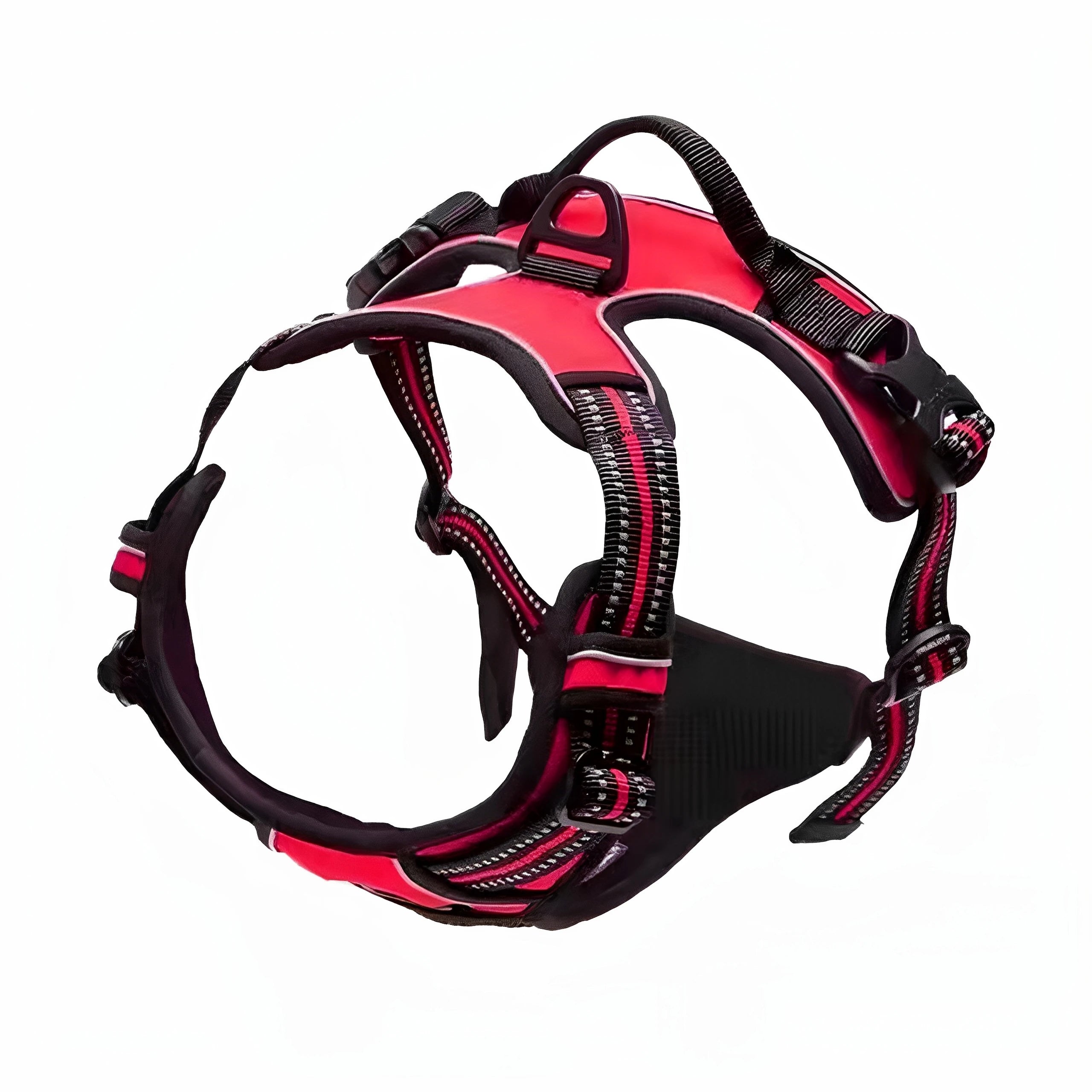 German Oak Cooling Dog Set - Escape Proof Harness Vest & Leather Collar with Anti-Chafe, Breathable for Large Dogs