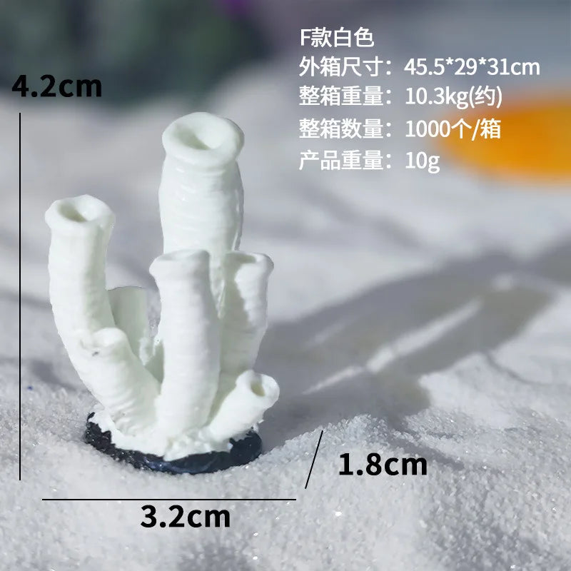 Artificial Coral Fish Tank Decoration Starfish Resin Reef Landscape Aquarium Decoration Accessories Craft Tabletop Ornaments