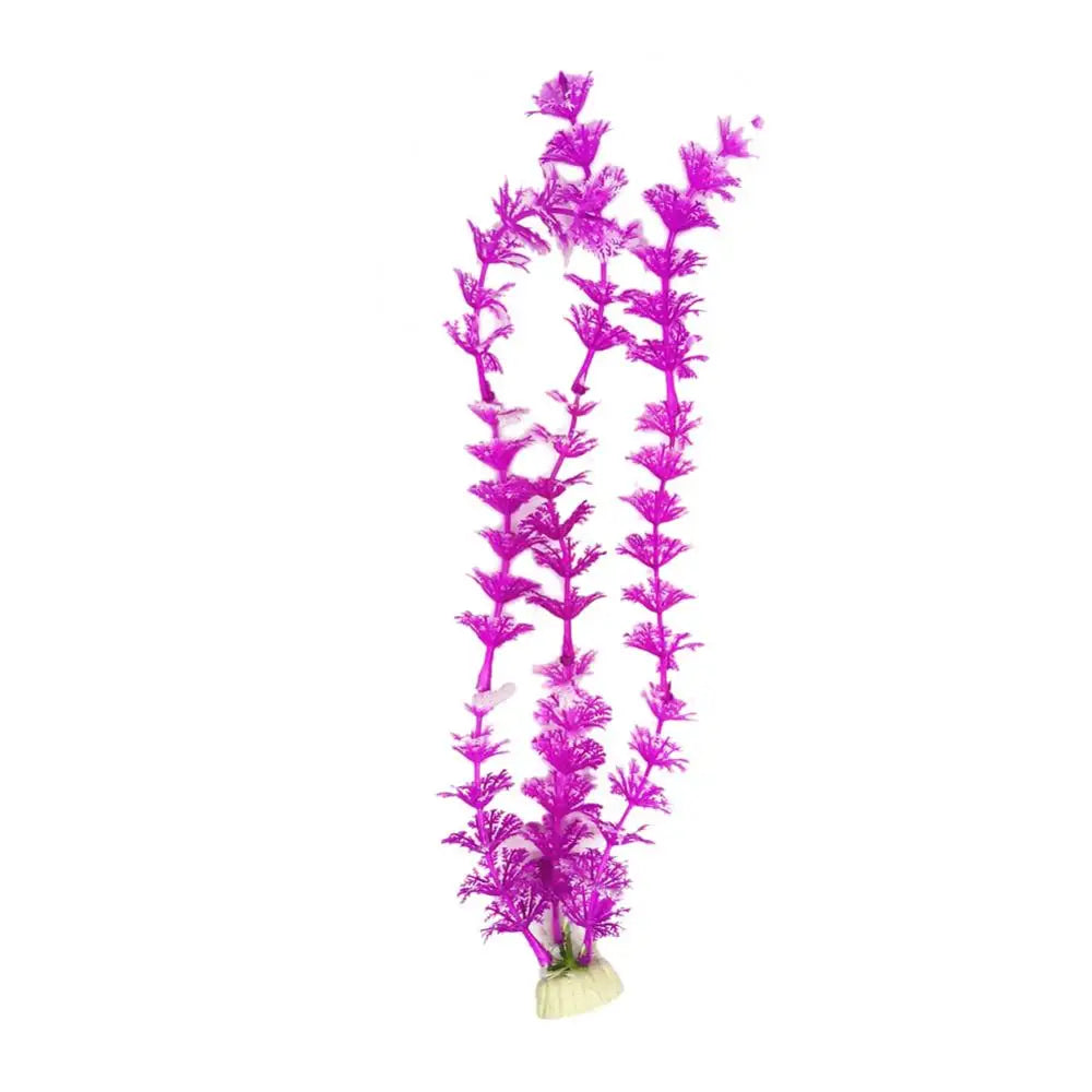 Aquarium Simulation Plant Aquatic Fish Tank Plants Plastic Artificial Water Grass Fish Tank Decoration Accessories(About 30cm)어항