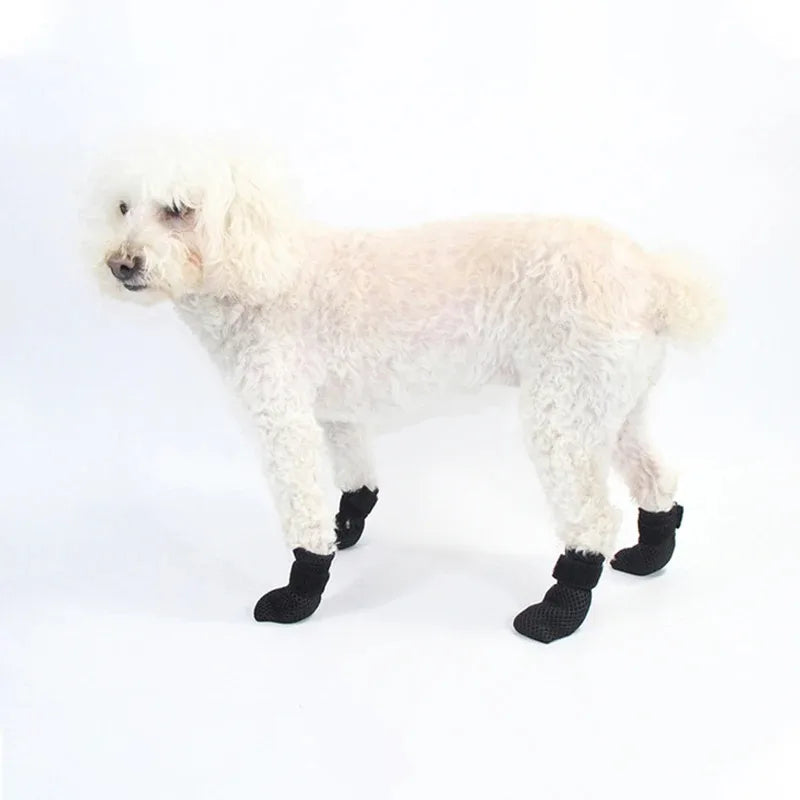 4 Pcs Cat Socks Anti-Scratch Anti Skid Protective Cats Shoes Elastic Soft Fabric Non-Slip Kitten Foot Cover Pet Supplies