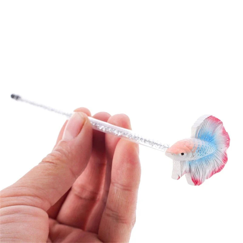 Betta Training Wand Simulation Betta Wand Betta Fish Training for Fish Active Aquariums Wand Fishtanks Accessories