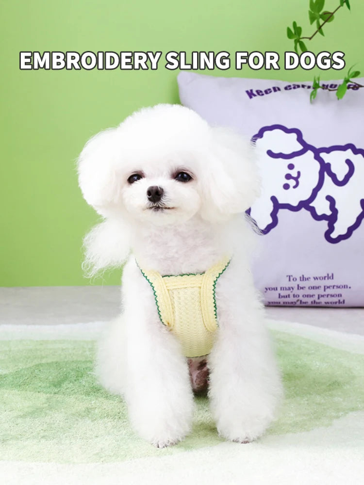 1PC Summer Thin Strap Bichon Bear Teddy Yorkshire Cat Small Dog Pet Dog Clothing Pet Supplies Soft And Breathable