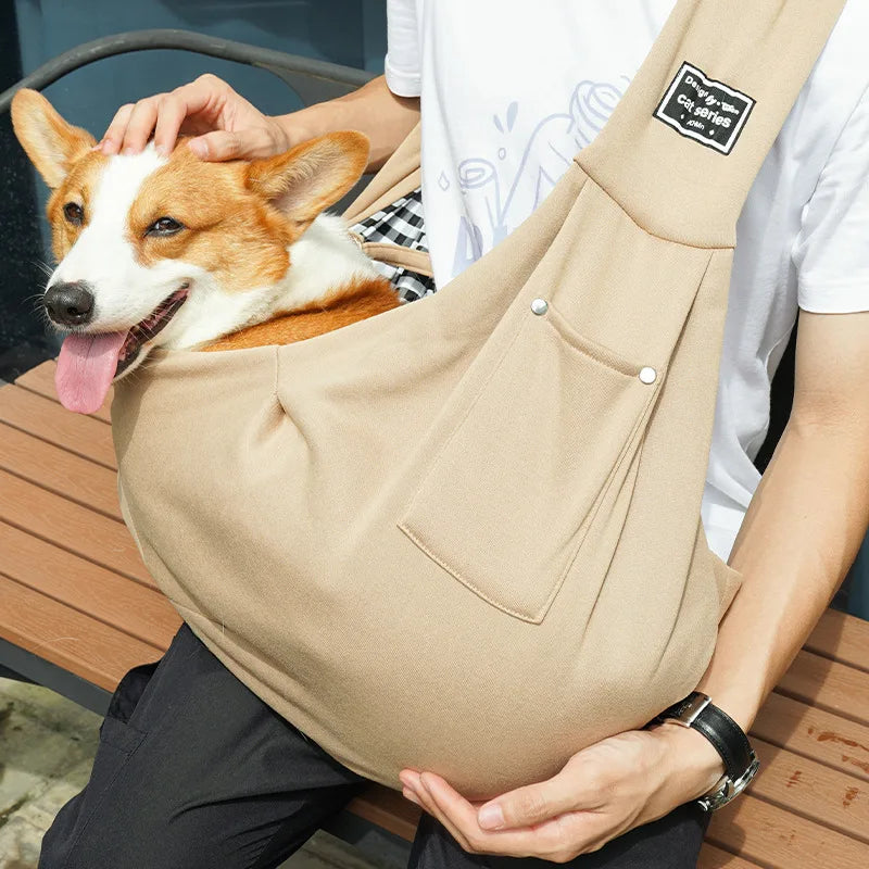Pet Crossbody Bag For Cats & Dogs Outdoor Travel, Portable Cat Dog Carrier Bag Pet Supplies