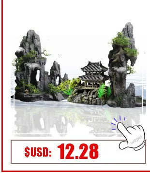 Large fish tank decoration resin aquarium decoration rockery landscape accessories fish tank aquarium decoration background