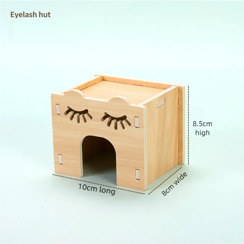 Hamster Sleeping Wooden House Hamster Cage Golden Bear Cage Single Floor Villa Supplies