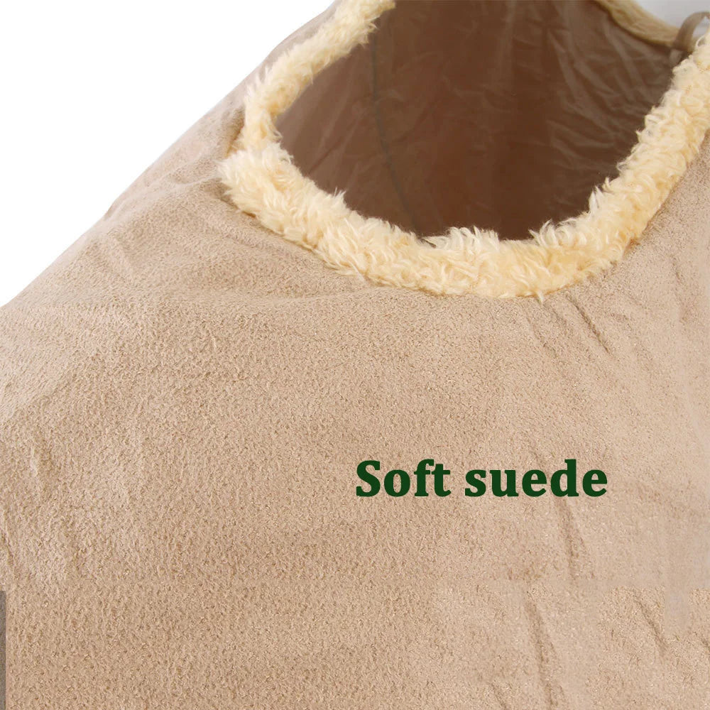 PARKER Collapsible Cat Tunnel Suede Fabric Game Chase Hidden Tunnel Tube Indoor Game Hide Training Pet Toys Dogs Cats Rabbits