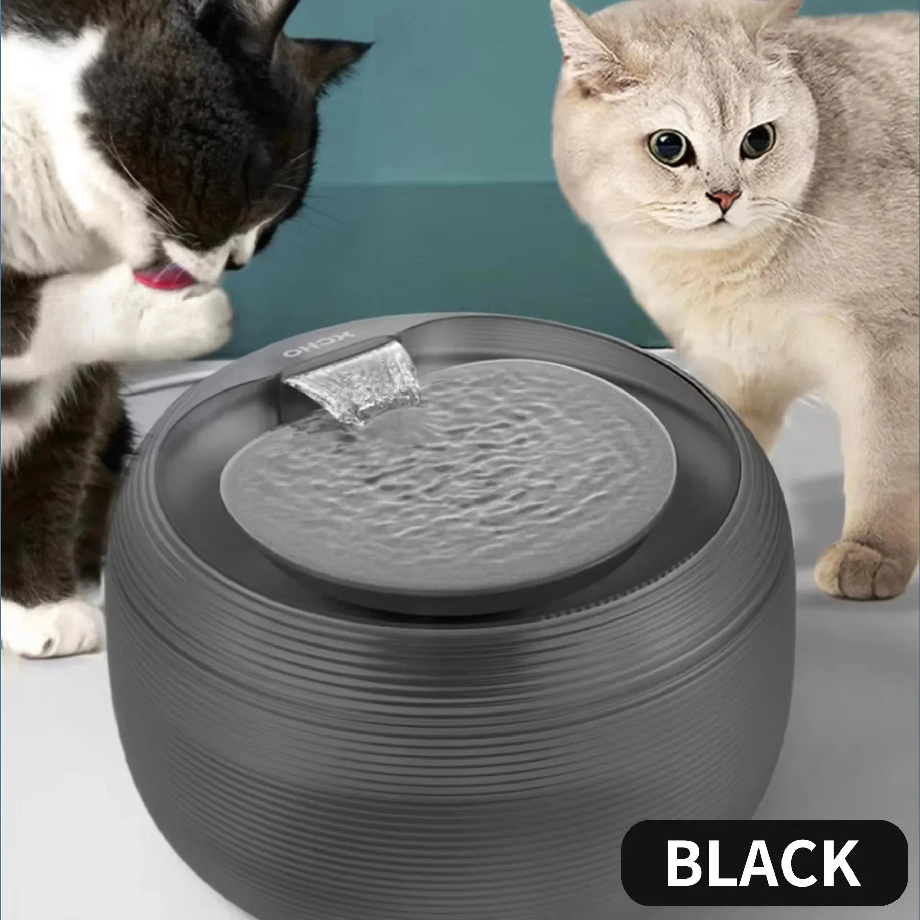 Ultra Quiet Cat Water Fountain Automatic cyclic filtering Pet Drinking Water Cat and dog Constant Temperature WaterBowl with LED