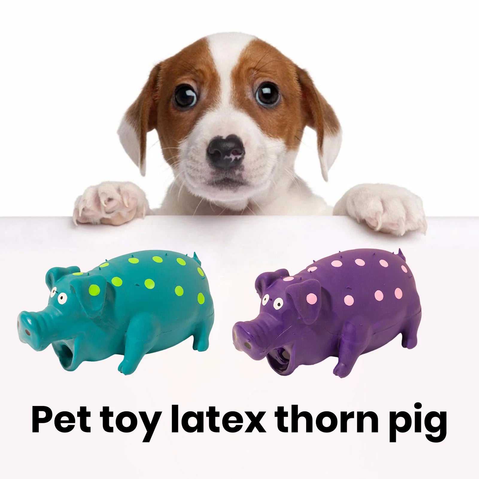 1/4Pcs Interactive Dog Toy Squeaky Cute Geek-shaped Dog Toy Teeth Cleaning Fun Dog Toys Playtime And Chewing Dog Accessories