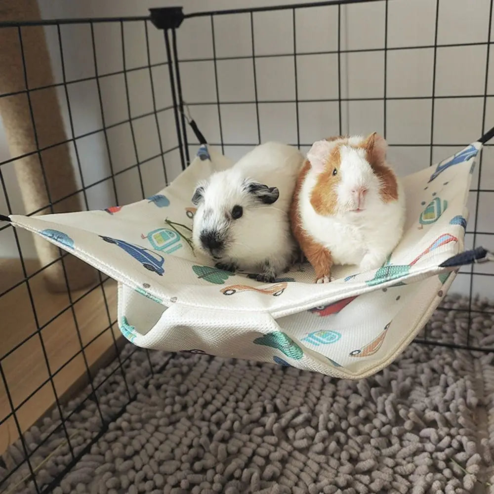 Summer Cooling Pet Hammock Breathable Waterproof Hamster Hanging Beds Easy To Clean Comfortable Squirrel Sleeping Bag