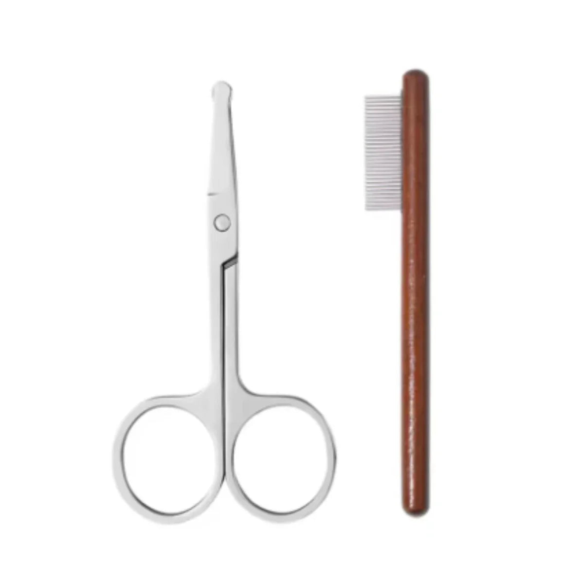Pet Woodiness Facial Cleaning Comb Removes Tear Stains Eye-poop Comb Dog Hair Repair Scissors Cat Hair Comb Pet Clean Supplies