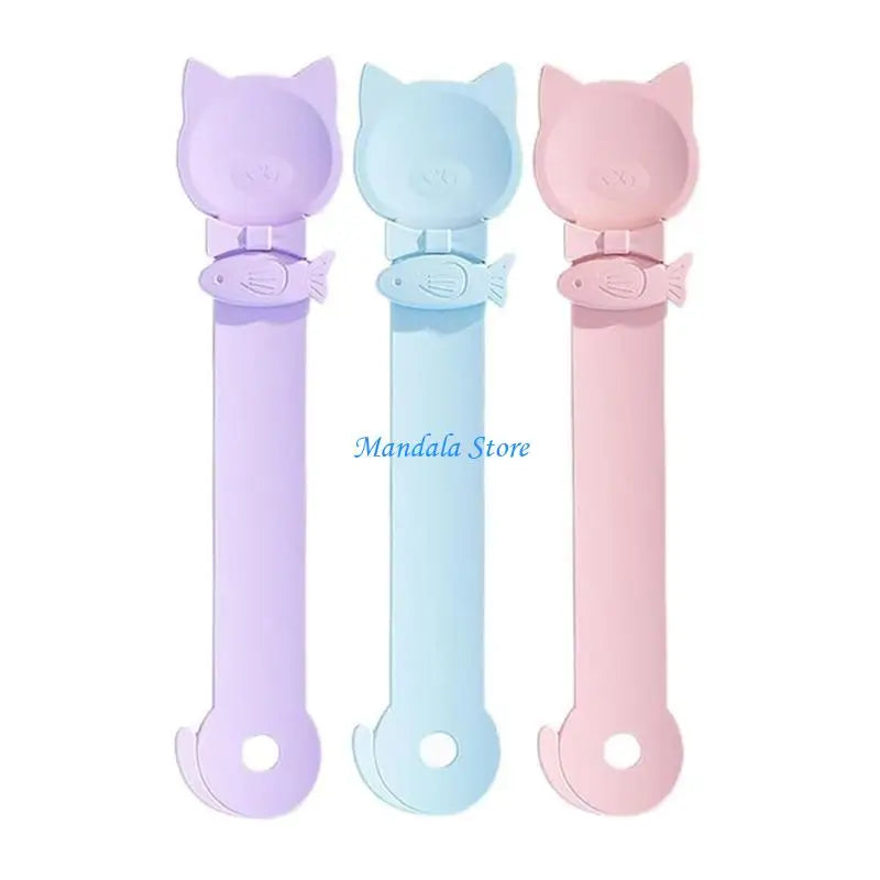 U2JC MultiFunction Long Handle Pet Spoon for Cats Squeeze Treat Wet