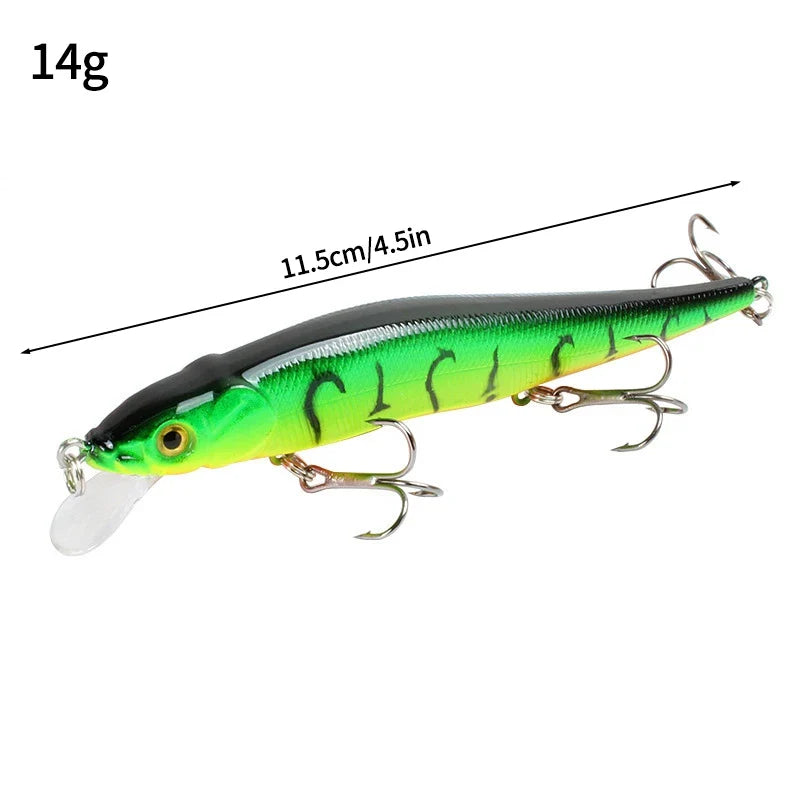 1 Pc Crankbait Wobblers Perch 3D Eyes Artificial Hard Bait Pike Carp Bass Floating Swimbait Saltwater Sea Fishing Pesca