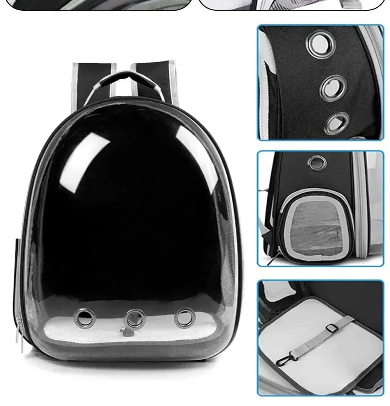 Pet Carrying Bag Space Pet Backpacks Breathable Portable Transparent Backpack Puppy Dog cat Transport Carrier Space Capsule Bags