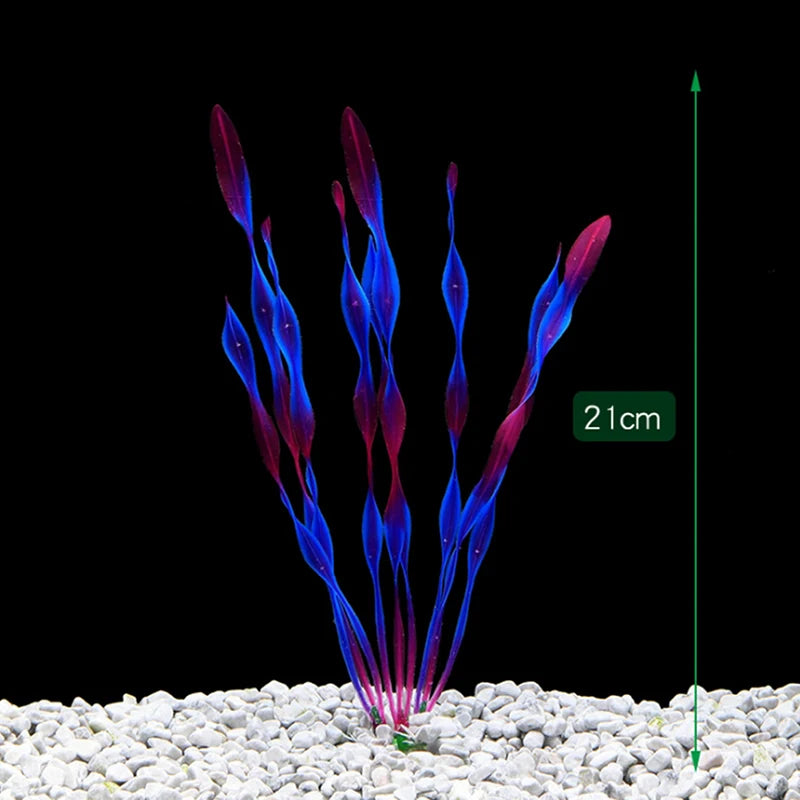 1PCS Artificial Plastic Water Plant Grass Aquarium Decorations Plants Fish Tank Grass Flower Ornament Decor Aquatic Accessories