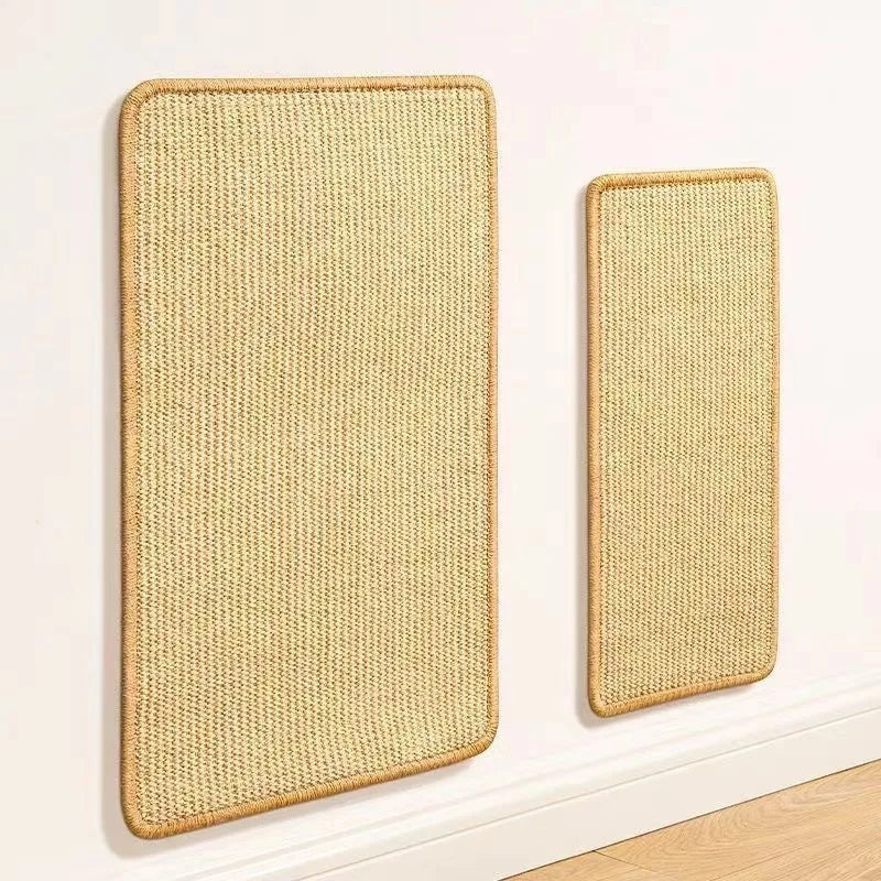 Mat Cat Scratching Board Wear-resistant Non-shedding Sofa Protector Sisal Mat Wall-mounted Vertical Claw Sharpening Cat Supplies
