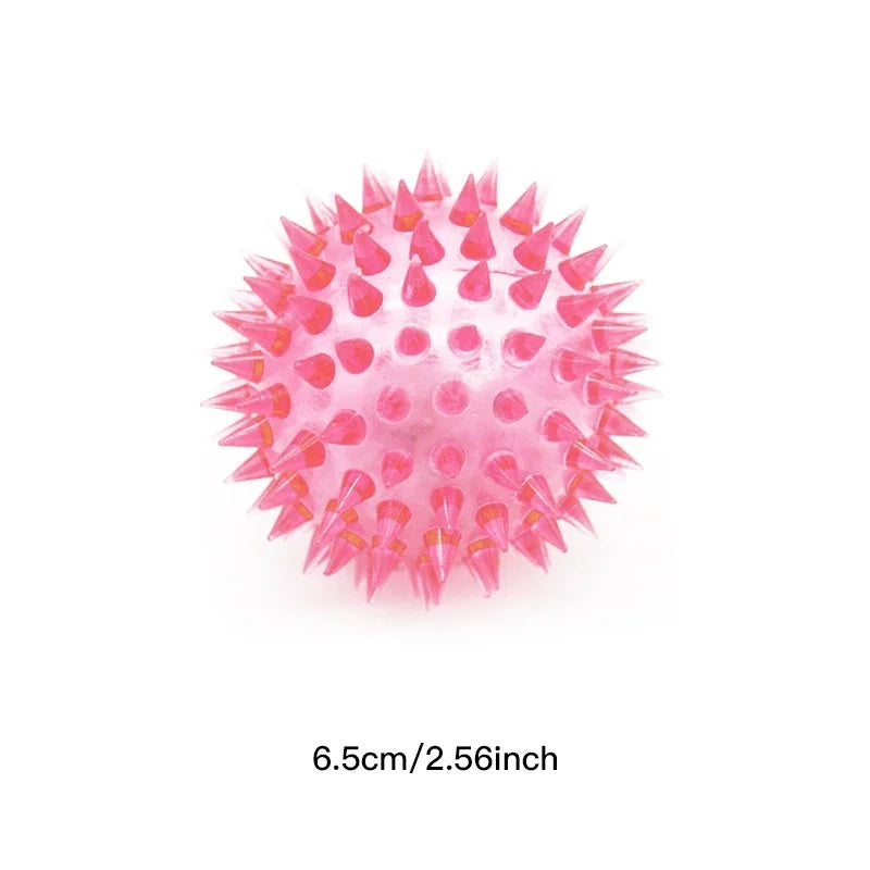 Pet dog toys, cat and puppy vocalization toys, squeaking teeth cleaning balls, training pet teeth chewing toys, thorn balls