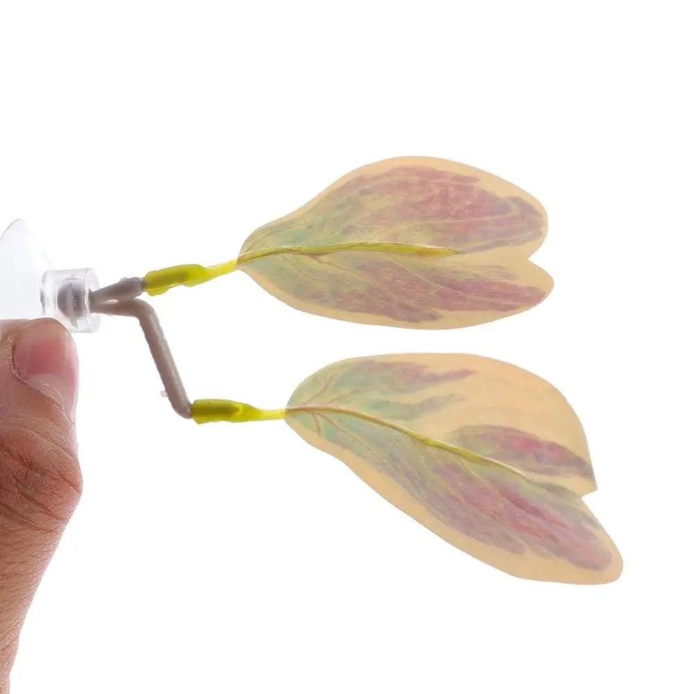 Aquariums Decor Plastic Betta Fish Rest Leaf with Suction Cups Creative Aquarium Landscaping Simulated Artificial Plants Home