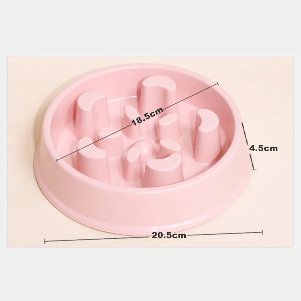 Slow Feeder Dog Bowls Dishes Bloat Stop Puppy Food Water Bowl for Dog Cat Non Slip Slow Eating Puzzle Maze Fun Pet Feeding Bowl