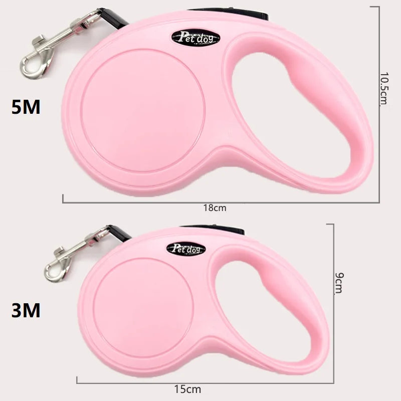 3m 5m Automatic Retractable Pet Leash For Small Medium Dogs Durable Nylon Cat Lead Extend Puppy Walking Running Traction Rope