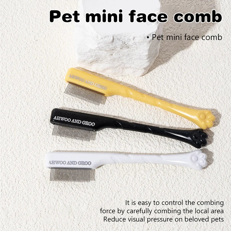 Pet Facial Cleaning Comb Set Remove Tear Stain Eye Droppings Cat Claw Comb Dog Hair Trimmer Scissors Pet Cleaning Accessories
