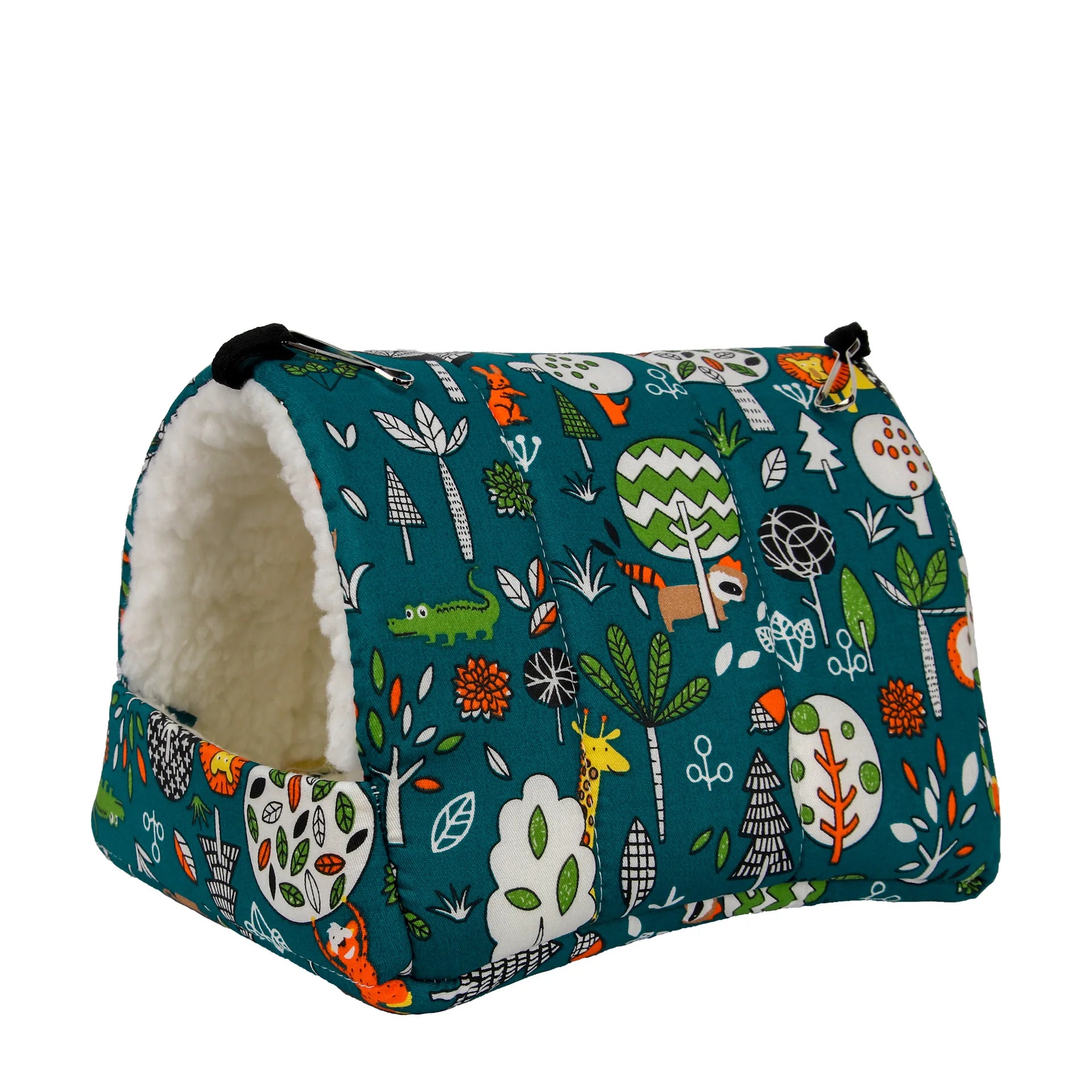 Hamster House Warm Soft Beds and Houses Rodent Cage Printed Hammock for Rats Cotton Guinea Pig Accessories Small Animals 햄스터
