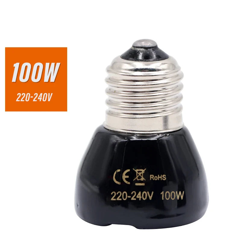 E27 Pet Animal Heat Lamp Preservation Cover Ceramic Lamp Anti-bite Anti-scalding Reptile Warm Lights Accessories Bird Supplies