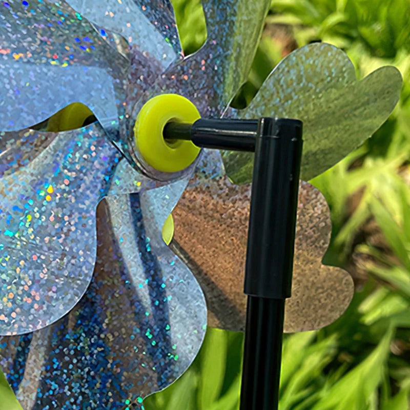Laser Bird Repelling Windmill 24CM Windmill for Farmland Rotating Windmills Outdoor Bird Pigeon Repellent Tools Garden Supplies