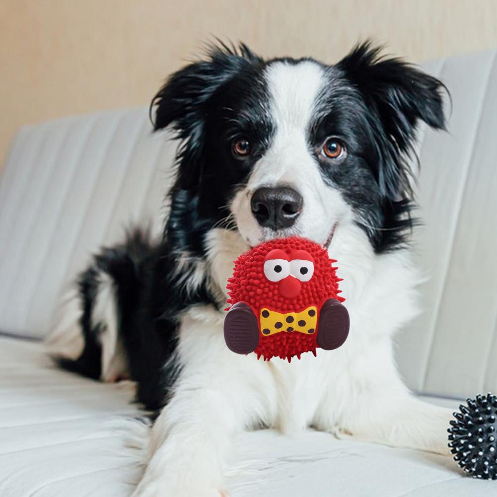 1/4Pcs Interactive Dog Toy Squeaky Cute Geek-shaped Dog Toy Teeth Cleaning Fun Dog Toys Playtime And Chewing Dog Accessories