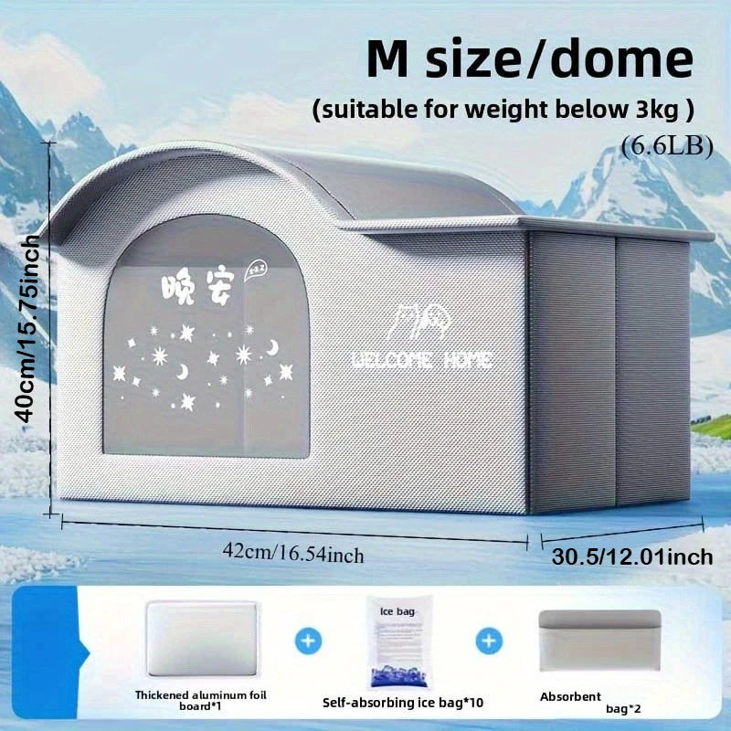 Four Seasons Cat  Dog Bed  Temperature Control Pet House for Summer Cooling  Winter Warmth