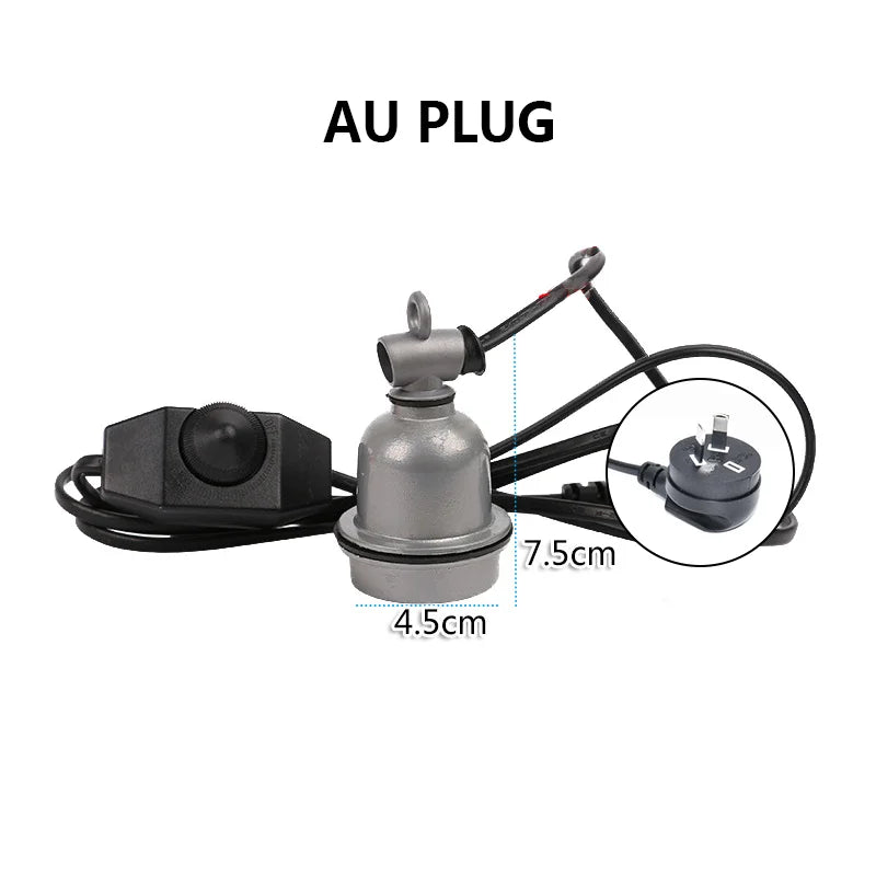 New E27 Ceramic Socket for reptile Breeding Heating Bulb Holder Waterproof Heating Lamp Holder Insulated Brooder Heat accessorie